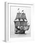 Replica of Mayflower Sailing-null-Framed Photographic Print