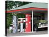 Replica of Old Texaco Station near St. John, Washington, USA-Charles Sleicher-Stretched Canvas