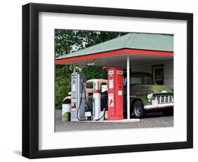 Replica of Old Texaco Station near St. John, Washington, USA-Charles Sleicher-Framed Photographic Print