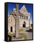 Replica of St. John's Cross Stands Proudly in Front of Iona Abbey, Isle of Iona, Scotland-Patrick Dieudonne-Framed Stretched Canvas