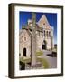 Replica of St. John's Cross Stands Proudly in Front of Iona Abbey, Isle of Iona, Scotland-Patrick Dieudonne-Framed Photographic Print