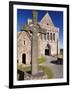 Replica of St. John's Cross Stands Proudly in Front of Iona Abbey, Isle of Iona, Scotland-Patrick Dieudonne-Framed Photographic Print