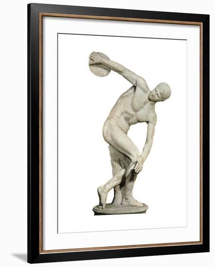 Replica of the Discobolus of Myron-null-Framed Art Print