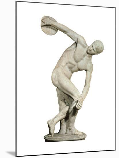 Replica of the Discobolus of Myron-null-Mounted Art Print