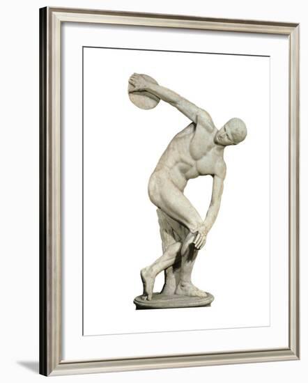 Replica of the Discobolus of Myron-null-Framed Art Print