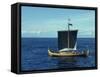 Replica of the Gokstad Viking Ship, Norway, Scandinavia, Europe-Lomax David-Framed Stretched Canvas