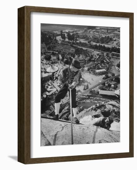 Replica of the Matterhorn, Climbed 9 Times Daily at Disneyland-Ralph Crane-Framed Photographic Print