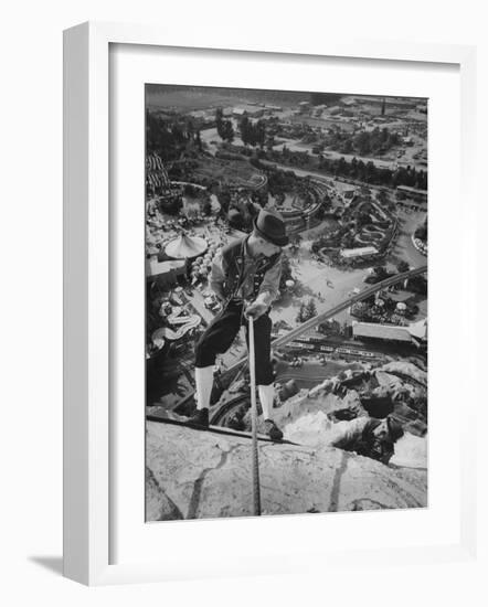 Replica of the Matterhorn, Climbed 9 Times Daily at Disneyland-Ralph Crane-Framed Photographic Print