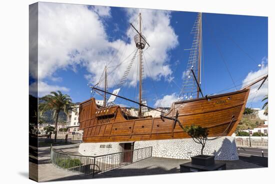 Replica of the Ship Santa Maria of Christoph Columbus, the Museum of Naval, La Palma-Gerhard Wild-Stretched Canvas