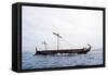 Replica of the Trireme 'Olympia' at Sea-null-Framed Stretched Canvas