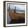 Replica Viking Ships, Oseberg and Gaia, Haholmen, West Norway, Norway, Scandinavia, Europe-David Lomax-Framed Photographic Print