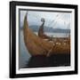 Replica Viking Ships, Oseberg and Gaia, Haholmen, West Norway, Norway, Scandinavia, Europe-David Lomax-Framed Photographic Print