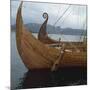 Replica Viking Ships, Oseberg and Gaia, Haholmen, West Norway, Norway, Scandinavia, Europe-David Lomax-Mounted Photographic Print
