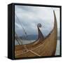 Replica Viking Ships, Oseberg and Gaia, Haholmen, West Norway, Norway, Scandinavia, Europe-David Lomax-Framed Stretched Canvas