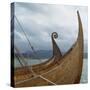 Replica Viking Ships, Oseberg and Gaia, Haholmen, West Norway, Norway, Scandinavia, Europe-David Lomax-Stretched Canvas