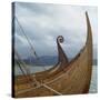 Replica Viking Ships, Oseberg and Gaia, Haholmen, West Norway, Norway, Scandinavia, Europe-David Lomax-Stretched Canvas