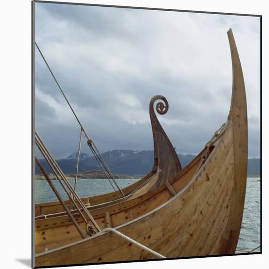 Replica Viking Ships, Oseberg and Gaia, Haholmen, West Norway, Norway, Scandinavia, Europe-David Lomax-Mounted Photographic Print