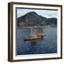 Replica Viking Ships, Oseberg and Gaia, Near Ulstenvik, Norway, Scandinavia, Europe-David Lomax-Framed Photographic Print