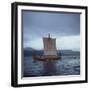 Replica Viking Ships, Oseberg, West Norway, Norway, Scandinavia, Europe-David Lomax-Framed Photographic Print