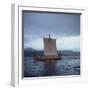 Replica Viking Ships, Oseberg, West Norway, Norway, Scandinavia, Europe-David Lomax-Framed Photographic Print