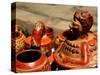 Replicas of Mayan Pottery For Sale, Joya de Ceren, El Salvador-Cindy Miller Hopkins-Stretched Canvas