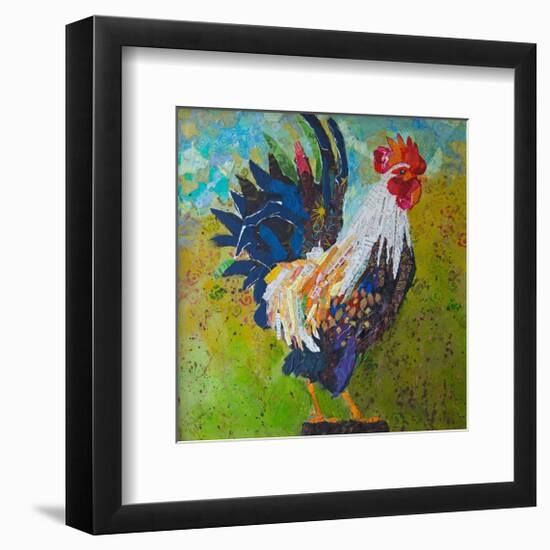 Report Card Rooster-null-Framed Art Print