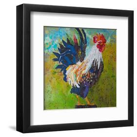 Report Card Rooster-null-Framed Art Print