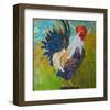 Report Card Rooster-null-Framed Art Print