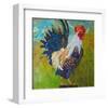 Report Card Rooster-null-Framed Art Print