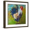 Report Card Rooster-null-Framed Art Print
