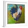 Report Card Rooster-null-Framed Art Print