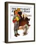 "Report Card," Saturday Evening Post Cover, March 25, 1939-Frances Tipton Hunter-Framed Premium Giclee Print