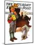 "Report Card," Saturday Evening Post Cover, March 25, 1939-Frances Tipton Hunter-Mounted Premium Giclee Print