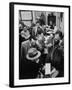 Reporters at White House after Dwight D. Eisenhower's Stroke-null-Framed Photographic Print