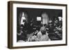 Reporters watch President Carter making TV announcement on aborted Iran rescue, 1980-Marion S. Trikosko-Framed Photographic Print