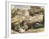 Reporting from the Normandy Landings-Pat Nicolle-Framed Giclee Print