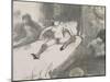 Repos sur le lit-Edgar Degas-Mounted Giclee Print