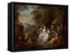 Repose in a Park-Jean-Baptiste Joseph Pater-Framed Stretched Canvas