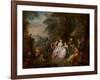 Repose in a Park-Jean-Baptiste Joseph Pater-Framed Giclee Print