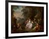 Repose in a Park-Jean-Baptiste Joseph Pater-Framed Giclee Print