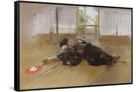 Repose-Thomas Jones Barker-Framed Stretched Canvas