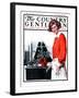 "Repotting Her Plants," Country Gentleman Cover, April 18, 1925-Harold Brett-Framed Giclee Print