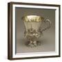 Repousse Victorian Style Silver Mug with Floral Decoration-null-Framed Giclee Print