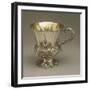 Repousse Victorian Style Silver Mug with Floral Decoration-null-Framed Giclee Print