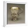 Repousse Victorian Style Silver Mug with Floral Decoration-null-Framed Giclee Print