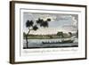 Representation of a Tent Boat, or Plantation Barge, 1813-null-Framed Giclee Print