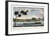 Representation of a Tent Boat, or Plantation Barge, 1813-null-Framed Giclee Print
