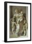 Representation of Charity, Detail from Stories of St John-null-Framed Giclee Print