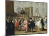 Representation of Comedians During the Carnival in St Mark's Square in Venice-null-Mounted Giclee Print