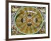 Representation of His System Showing Earth Circling the Sun-Andreas Cellarius-Framed Photographic Print